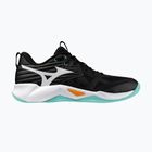 Кросівки волейбольні Mizuno Wave Momentum Pro black/tangelo/ice green