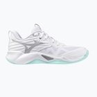 Кросівки волейбольні жіночі Mizuno Wave Momentum Pro white/blue tint