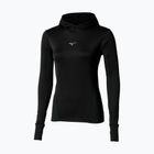 Кофта для бігу жіноча Mizuno Active Warm Hooded black