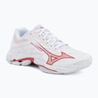Кросівки волейбольні жіночі Mizuno Wave Lightning Elite white/rose elegance/lava falls