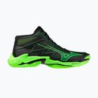 Кросівки волейбольні Mizuno Wave Lightning Elite Mid black/glowing apple/mandarin orange