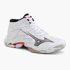 Кросівки волейбольні Mizuno Wave Lightning Elite Mid white/black/fiery red
