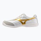 Кросівки футбольні Mizuno Morelia Sala Pro IN white/football gold/galaxy sil