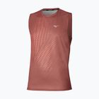 Футболка для бігу чоловіча Mizuno Core Graphic Sleeveless copper brown