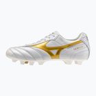 Кросівки футбольні Mizuno Morelia II Japan FG white/football gold/galaxy silver