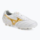 Кросівки футбольні Mizuno Morelia II Japan FG white/football gold/galaxy silver