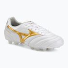 Кросівки футбольні Mizuno Morelia II Elite FG white/football gold/galaxy silver