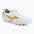 Кросівки футбольні Mizuno Morelia II Pro FG white/football gold/galaxy silver