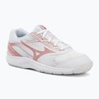 Кросівки волейбольні жіночі Mizuno Cyclone Speed 5 white/rose elegance/lava falls