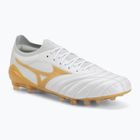 Кросівки футбольні Mizuno Morelia Neo IV Beta Japan AG white/mp gold/cool gray 3c