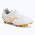 Кросівки футбольні дитячі Mizuno Monarcida Neo III Select FG white/mp gold