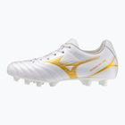 Кросівки футбольні дитячі Mizuno Monarcida Neo III Select FG white/mp gold