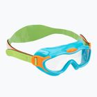 Дитяча маска для плавання Speedo Sea Squad Jr блакитна/зелена/помаранчева/прозора