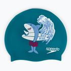 Шапочка для плавання дитяча Speedo Printed Silicone Junior синя 8-0838614637