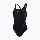 Купальник суцільний Speedo HyperBoom Splice Muscleback black/plum dandy/siren red