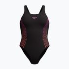Жіночий суцільний купальник Speedo Placement Muscleback neon violet