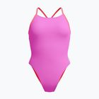 Купальник суцільний жіночий Speedo Solid Lattice Tie-Back neon violet