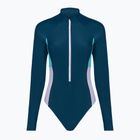 Купальник суцільний жіночий Speedo Zip Colorblock dark teal