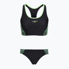 Купальник роздільний жіночий Speedo Placement Raceback 2pc anthracite/clover