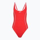 Купальник суцільний жіночий Speedo Texture Bound Scoop high risk red/bright white