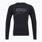 Лонгслів для плавання чоловічий Speedo Endurance+ Logo Rash Guard anthracite