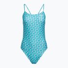 Жіночий злитий купальник Nike Hydrastrong Multi Print Cutout синій
