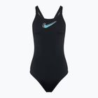 Жіночий злитий купальник Nike Hydrastrong 3D Swoosh Fastback чорний