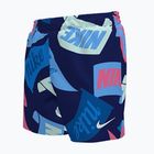 Шорти для плавання дитячі Nike Tossed Flags 4" Volley midnight navy