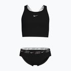 Дитячий роздільний купальник Nike Logo Tape Crossback Midkini чорний