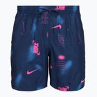 Шорти для плавання чоловічі Nike Multi Print 7" Volley midnight navy