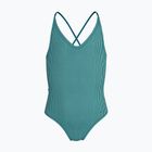 Купальник суцільний дитячий Nike Ocean Bound Ripple Texture Lace Up blached turquoise
