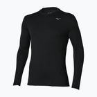 Лонгслів для бігу чоловічий Mizuno Tech Thermal Charge Breath Thermo Long Sleeve Tee black