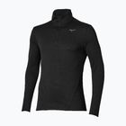 Лонгслів для бігу чоловічий Mizuno Tech Thermal Charge Breath Thermo Half Zip Long Sleeve Tee black