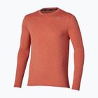 Лонгслів для бігу чоловічий Mizuno Core Impulse Long Sleeve Tee ginger