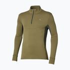 Кофта для бігу чоловіча Mizuno Active Warmalite Half Zip Long Sleeve Top martini olive