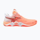 Кросівки волейбольні Mizuno Wave Momentum Elite flamingo coral/lava orange/white