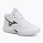 Кросівки волейбольні Mizuno Wave Momentum Pro Mid white/metallic gray/black