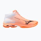 Кросівки волейбольні Mizuno Wave Lightning Pro Mid flamingo coral/carbon/white