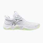 Кросівки волейбольні жіночі Mizuno Wave Momentum Elite white/balsam green/ambrosia