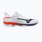 Кросівки тенісні чоловічі Mizuno Wave Exceed Court AC white/insignia blue/orange