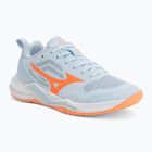 Кросівки гандбольні жіночі Mizuno Wave Stealth Pro blue finch/lava orange