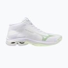 Кросівки волейбольні жіночі Mizuno Wave Lightning Pro Mid white/aqua gray/ambrosia