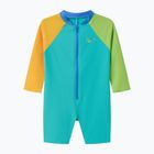 Купальник суцільний дитячий Speedo Colorblock Zip LS aqua breeze