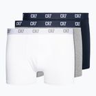 Чоловічі боксери CR7 Basic Trunk 3 pary grey melange/white/navy