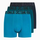 Чоловічі боксери CR7 Basic Trunk 3 pary blue/navy