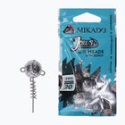 Джиг-головка Mikado Jaws з гвинтом 3 шт. срібляста OMGJ-10