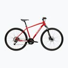 Велосипед кросовий KROSS Evado 4.0 бордовий/білий/глянець