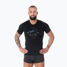 Футболка термічна чоловіча Brubeck Outdoor Merino Wool Pro чорний/вовк 3