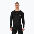 Рашгард лонгслів чоловічий Pitbull West Coast Net Camo 2 Rash black camo