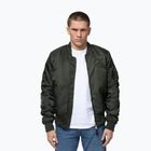 Куртка чоловіча Pitbull Hacket Washed Bomber dark green